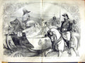 Old Antique Print 1855 Royal Imperial Cortege Paris France Queen Horses 19th
