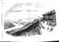 Original Old Antique Print 1855 Queen Visit St. Germains France Carriage Horses