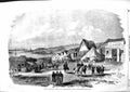 Old Antique Print 1855 French Camp Kamiesch Rue Napoleon Ships War Army 19th