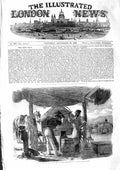 Original Old Antique Print 1855 Sebastopol War Forge Siege Train Horse Shoeing