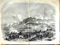 Original Old Antique Print 1855 Assault Malakoff War Siers Battle Fine Art