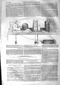 Old Antique Print 1855Mediterranean Electric Telegraph Apparatus Velocity 19th