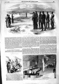 Original Old Antique Print 1855 Hythe School Musketry Grant Cooking-Kitchen War