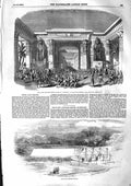 Old Antique Print 1855 Egyptian Nitocris Drury Theatre Gray Tent Conduit 19th
