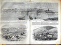 Original Old Antique Print 1855 Sebastopol Quay Fort Paul Balaclava Kamara
