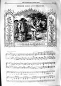 Original Old Antique Print 1855 English Songs Melodies Sheet Music A Spade 19th