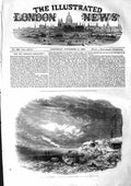 Original Old Antique Print 1855 View Kinburn Spit Battery War Otchakoff 19th