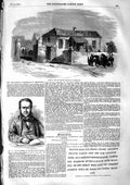 Old Antique Print 1855 House Anglo-French Commission Sebastopol Johnson 19th