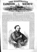 Original Old Antique Print 1855 Excellency Comte De Persigny French Ambassador