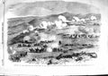 Original Old Antique Print 1855 Battle Heights Kars Fight Tahmasb-Tabia War
