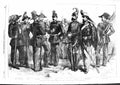 Original Old Antique Print 1855 Sardinian Army Sapper Chasseur Major-General