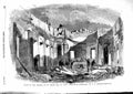 Original Old Antique Print 1855 Ruins Church St. Peter Paul Sebastopol Goodall