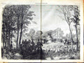 Old Antique Print 1855 Imperial Hunt Forest Fontainebleau Hunting Sport 19th