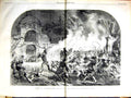 Original Old Antique Print 1855 Curee Aux Flambeaux Stag Head Hounds Hunting