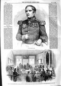 Original Old Antique Print 1855 Admiral Bruat Ballot Metropolis Management Bill