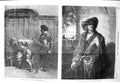 Original Old Antique Print 1856 Bravos Art Liberty Fine Art Men Swords Meionier
