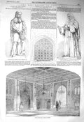 Old Antique Print 1856 Lower Waiting-Hall Commons Lord Somers Mansfield 19th