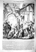 Original Old Antique Print 1856 Adoration Magi National Gallery Paul Veronese