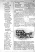 Original Old Antique Print 1856 Mr Abraham Omnibus Cosy Horse Transport 19th