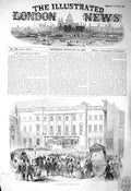 Original Old Antique Print 1856 Edinburgh Elections Signet Library Scotland