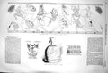 Original Old Antique Print 1856 Figures Vase Cumae Vase Archaeology Exca 19th