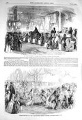 Old Antique Print 1856 Children Fancy Dress Redcliffe Pera Constantinople 19th