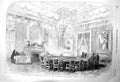 Original Old Antique Print 1856 Conference Hotel Minister Foreign Affairs Paris
