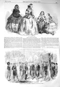 Old Antique Print 1856 Paris Fashion Medals Emperor French Zouaves Crimea 19th