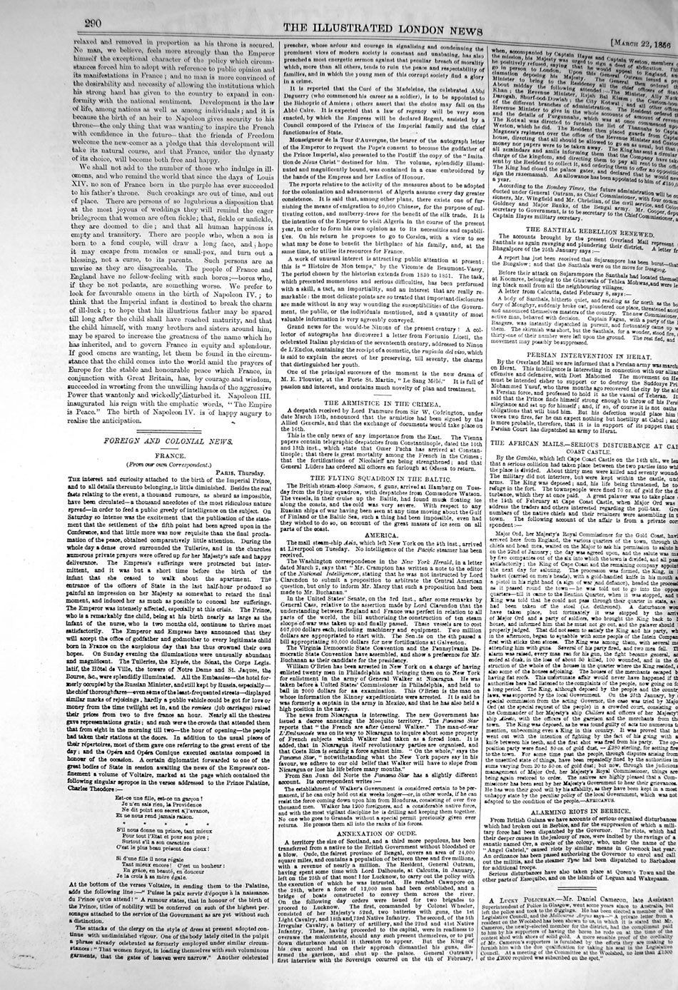 Old Antique Print 1856 Illuminations Bourse Paris Birth Prince Imperial 19th