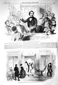 Old Antique Print 1856 Dulwich College Charity Adelphi Theatre Haymarket 19th