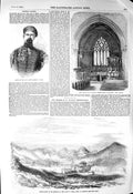 Original Old Antique Print 1856 Church Saviour Paddington Cannon Salsette Vehar
