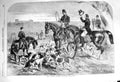 Old Antique Print 1856 H.R.H. Prince Albert Harriers Hunting Hounds Horse 19th