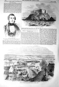 Original Old Antique Print 1856 Francis Smith Wales Railway Thorn Fort Milford