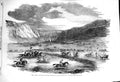 Old Antique Print 1856 Spring Meeting Horses Jumping Sport Sebastopol War 19th