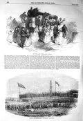 Old Antique Print 1856 Naval Review Fort Monckton Thunderbolt Blackwall 19th