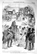 Old Antique Print 1856 Picture Sale Messrs Christie Mansons King Street 19th