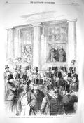Old Antique Print 1856 Epsom Horse Races Prince Albert Frederick William 19th