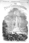Old Antique Print 1856 Dublin Fireworks Phoenix Park Peace Commemoration 19th