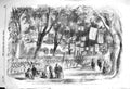 Old Antique Print 1856 Peace Commemoration Lynn School Children Festival 19th