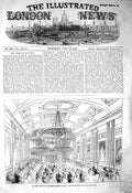 Original Old Antique Print 1856 Fancy Dress Ball Royal Academy Music Hanover