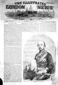 Old Antique Print 1856 Major-General William Fenwick Williams Hero Kars 19th