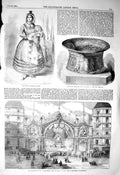 Old Antique Print 1856 Font Louis Imperial Infant L'Hotel De Ville Arch 19th