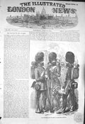 Original Old Antique Print 1856 Guards Crimea War Aldershott Siers Uniform 19th