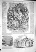 Original Old Antique Print 1856 Walpole Islanders Panopticon Museum Bir 19th