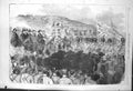 Antique Old Print *3223 1856 Majesty Queen Addressing Troops Aldershott Army