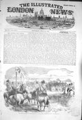 Original Old Antique Print 1856 Queen Woolwich Royal Artillery Crimea War Siers