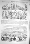 Old Antique Print 1856 Sale Horses Kadikoi Archaeology Crimea Sebastopol 19th