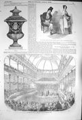 Old Antique Print 1856 Music Hall Surrey Gardens Barney Williams Theatre 19th