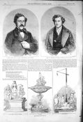 Original Old Antique Print 1856 Colonel Atwell Lake Teesdale Goodwood Race Cup