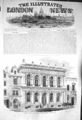 Antique Old Print *3236 1856 West England South Wales District Bank Bristol